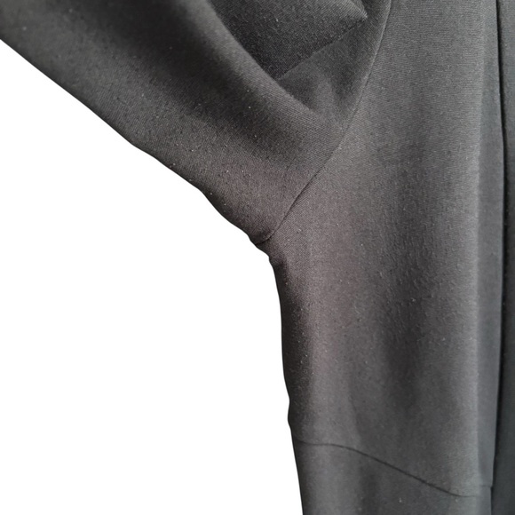 J. Jill Ponte Knit Black Dress Size Large Keyhole Back Office Workwear Stretch - Picture 7 of 16